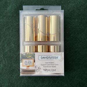 David Tutera Card Holders Gold Tone Set Of 12 Guest Seating Shower Wedding Event